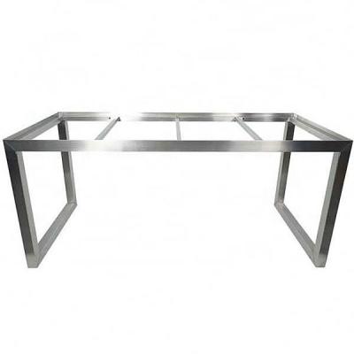 China Brushed Polished Stainless Steel Dining Table Frame And Legs for sale
