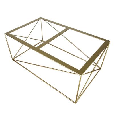 China Living Room Metal Furniture Frame , Rose Gold Coffee Table Metal Frame for sale