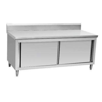 China Commercial Stainless Steel Kitchen Cabinets , 50mm Restaurant Stainless Steel Cabinets for sale