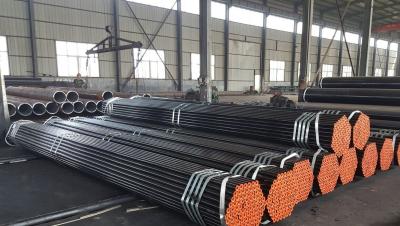 China ASTM A106 ASTM A53 Seamless Steel Pipe API 5L Black Painting SS SMLS Pipe for sale