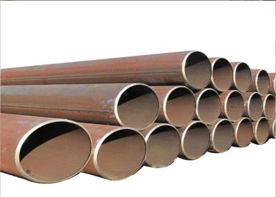 China Black Painting ERW Steel Pipe Wall Thickness Range 1.8-22.2mm Certified ISO 9001 for sale