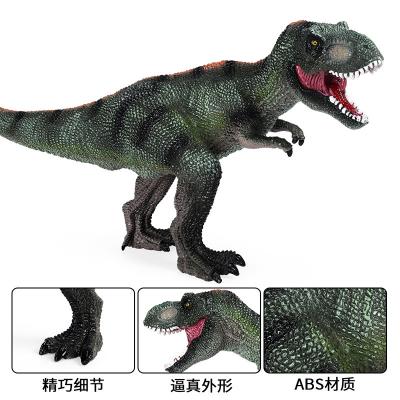 China Children's Jurassic simulation large soft rubber Tyrannosaurus Rex tyrannosaurus dinosaur static animal model toy for sale
