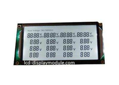 China Tres líneas segmento monocromático LED blanco de los dígitos de la pantalla 52 del panel LCD del TN de la serie en venta