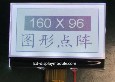 China 6 O ' Clock COG LCD Module , 160 X 96 ISO 14001 White LED FSTN LCD Module for sale