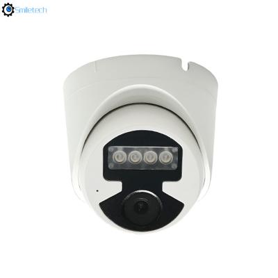 China H.265 indoor POE 5.0MP 20m full color night vision plastic IP mini dome 1080P surveillance camera for sale