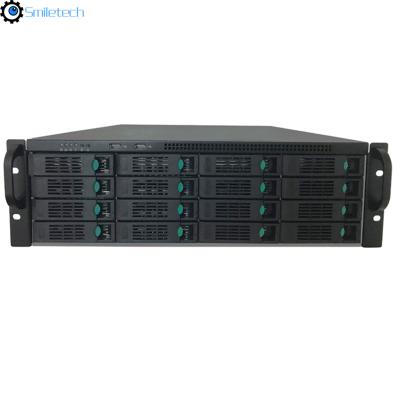 China H.265 128CH 4K 5MP 16 SATA HDD 640M incoming bandwidth intelligent analysis function NVR for security project for sale