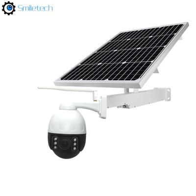 China 2.5 inch 5MP 5X zoom IR WIFI PTZ two way audio waterproof IP66 IR network 2MP speed dome camera solar system for sale
