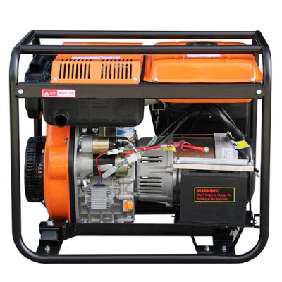 China Silent 5KW Small Portable Diesel Generator for household with AC Single Phase for sale
