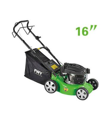 China 16 Inch Hand push gasoline Garden Lawn Mower self - propelled for sale