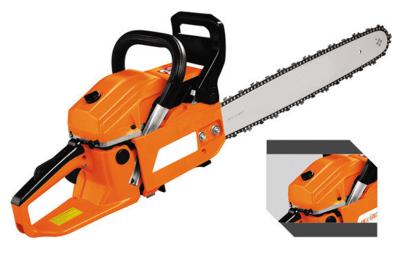 China Petrol / Gas Powed 52CC Manual Chainsaws Green Cut Chainsaw With Magnesium Alloy Crankcase for sale