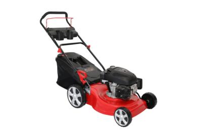China Gasoline Low Emission Lawn Mowers Tools / Smart Lawn Mower With 60L Grass Box for sale