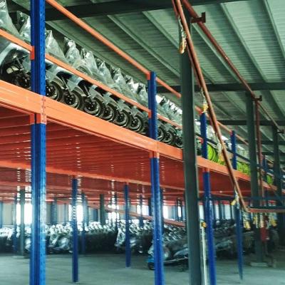 China SGS Storage Mezzanine Platforms 2500KG Platform Steel Structure For Bicycle for sale