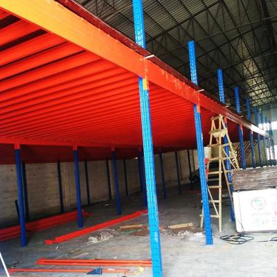 China 7000kg Warehouse Shelving Units ODM Mezzanine Garage Metal Rack for sale