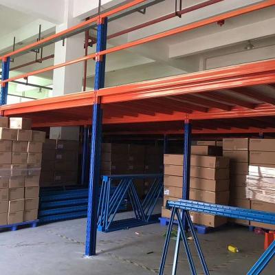 China 5000kg Storage Mezzanine Platform SGS Warehouse Mezzanine Flooring Rack for sale