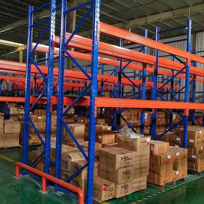 China Logistic 4 Tier Metal Shelf 1000KG Industrial Shelving For Garage & Workshop for sale