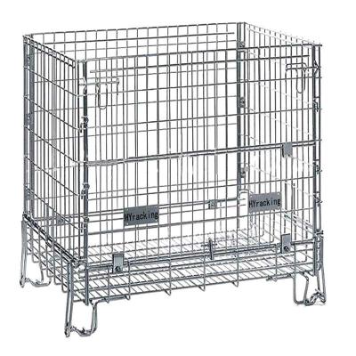 China 500kg Collapsible Wire Cage Foldable Wire Mesh Storage Cages Odm for sale