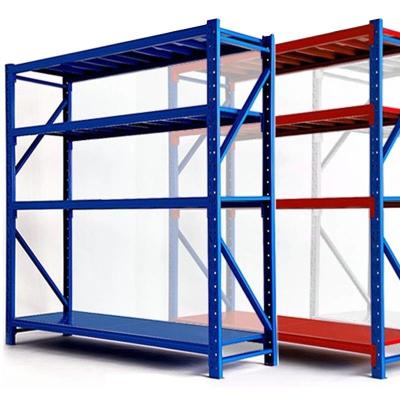 China Four Layers SGS Light Duty Metal Shelving 0.2T Adjustable Warehouse Shelving for sale