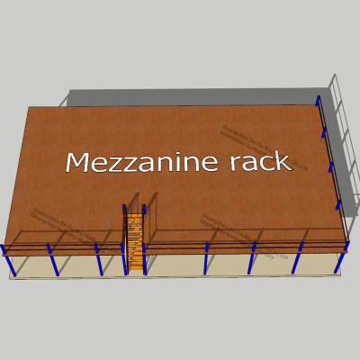 China Fire Rated Mezzanine Racking System ODM for sale