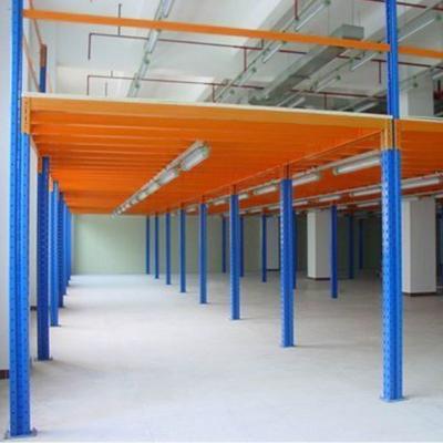 China Mezzanine Floor Powder Coated Rack Q235B Cold Rolled Steel for sale