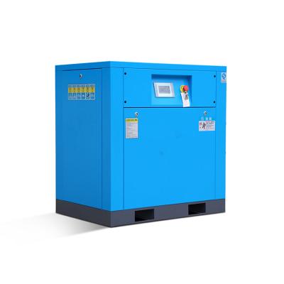 China Belt Rotary Variable Speed Screw Compressor 80℃ Outlet Temperature Air Water Cooling System for sale