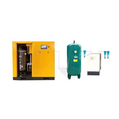 China 7.5-250kw Rotary Type Compressor With Air Water Cooling System for sale