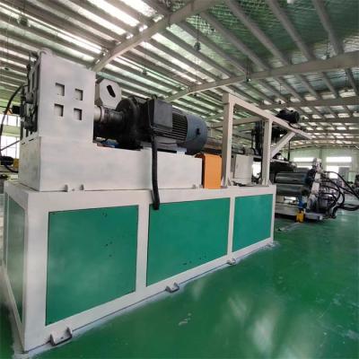China Used PLC Electric Single Screw Plastic Extrusion Machine Industrial Plastic Board Extrusion Line for sale