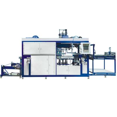 China Lunch Box  Vacuum Forming Machine 100m3/h Flow Rate 0-300℃ Temperature 1220*710mm Max Forming Area for sale