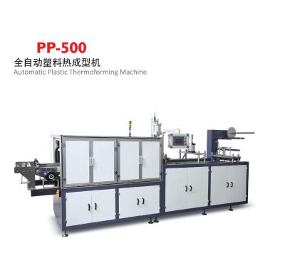 China Máquina de moldagem a vácuo de tampa de taça de plástico de 380V aquecimento elétrico 500 * 260mm à venda