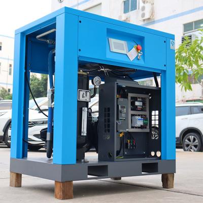 China Low Noise Rotary Screw Air Compressor PLC Microcomputer Control for sale