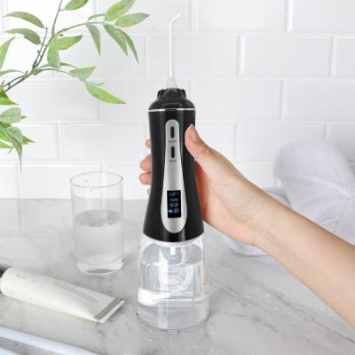 China OLED Display Water Rechargeable Oral Irrigator For Teeth 350ml IPX7 Waterproof for sale