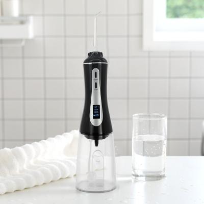 China Durable 3W Portable Dental Irrigator , OLED Easy Floss High Pressure Water Flosser for sale