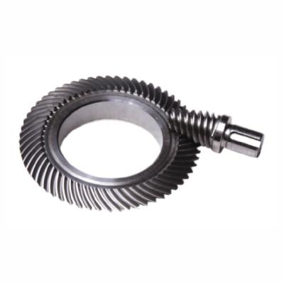China Flexible Complex Meshing Spiral Gear 90 Degree Power Transmission Gear Hypoid Gear Set for sale