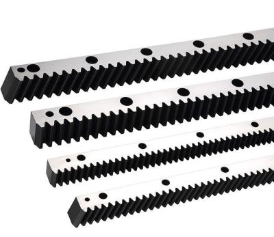 China DIN 6- DIN 8 Helical Gear Straight Gear Rack with Milling, Grinding & Quenching for sale