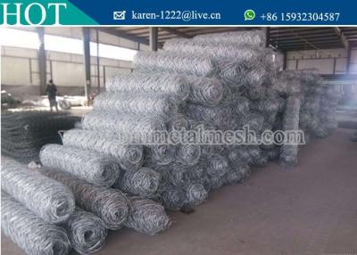 China Hot dip galvanized Hexagonal Wire Mesh Gabion Box for sale
