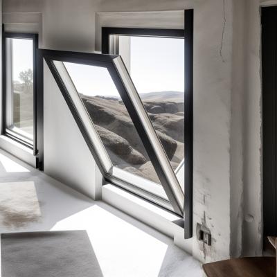 China Glass Tinted Bottom Hung Casement Windows Aluminum Thermal Insulation for sale