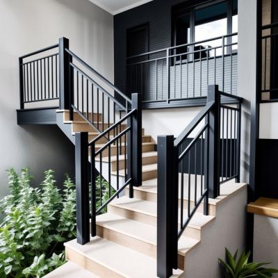 China ODM Aluminium Stair Handrail Residential Commercial Aluminium Staircase Railing for sale