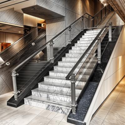 China Barandillas de escalera de aluminio moderno ligero Barandillas de escalera de aluminio en venta