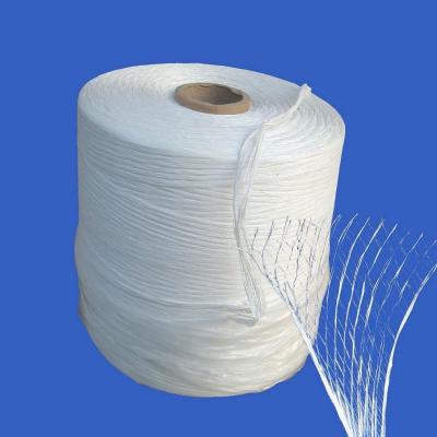 China LSZH Flame Retardant PP Fibrillated Cable Filler Yarn Tex 1000 / Tex 400 / Tex 1200 for sale