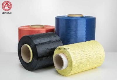 China Taparan colorea el hilado ignífugo rojo/azul/negro/del verde 1000 del negador de Para Aramid del filamento en venta