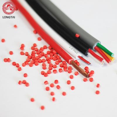 China Black PVC Granule Compound 80 Shore A For Cable Wire Applications en venta