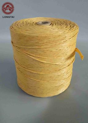 China Yellow Color PP Cable Filler Material Yarn Per Meter 33-36 Twisted Environmentally Friendly for sale