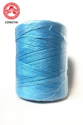 China 100% Virgin Blue PP Twisted Hay Poly Baler Twine 1-3mm 25KD UV Treated for sale