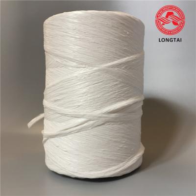 China Low Smoke Zero Halogen Free LSZH FR Flame Retardant PP Polypropylene Filler Yarn Fibrillated Cable Filling PP Yarn for sale