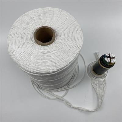 China White 600Tex PP Cable Filler Yarn Milky white Flame Retardant for sale