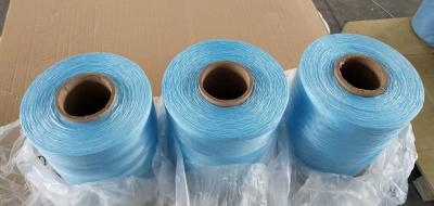 China 200KD LSHF FR Twisted Light Blue Polypropylene PP Yarn As Fire Cable Filler for sale