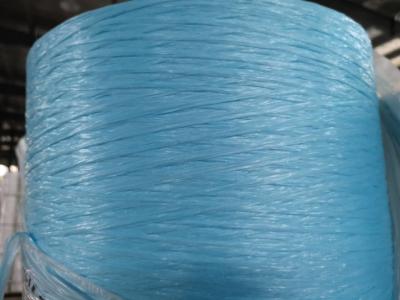 China 20KD Light Blue LSHF Flame Retardant PP filler yarn PP Split yarn for cable filler for sale
