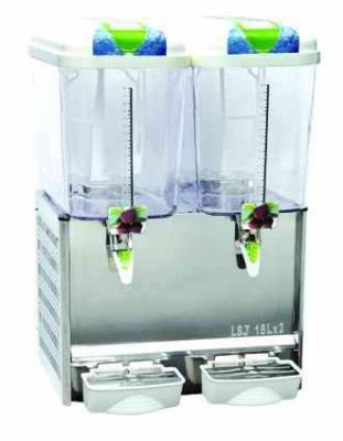 Chine Double machine de distributeur de jus de réservoir d'acier inoxydable, 18 litres distributeur froid/chaud de mélange de boissons pour le marché superbe à vendre