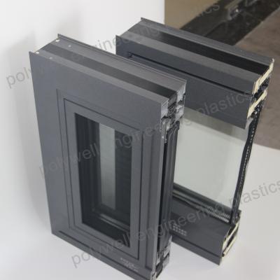 China 120A Heat Thermal Insulation Window Heat Break Broken Bridge Aluminum Screen Integral for sale