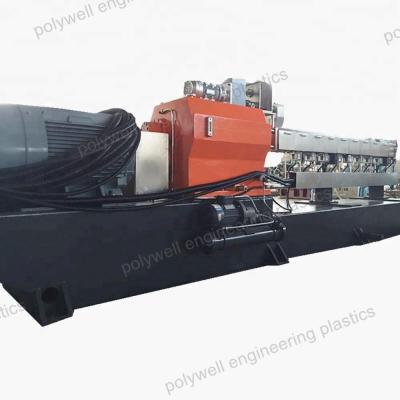 China Máquina plástica da produção de matéria prima da máquina do granulador do parafuso gêmeo paralelo da produção PA66 à venda