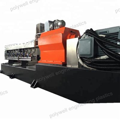 China Parallel Twin-Screw Plastic Extruding PA66 Granules Making Machine Polyamide Granules Extruder for sale